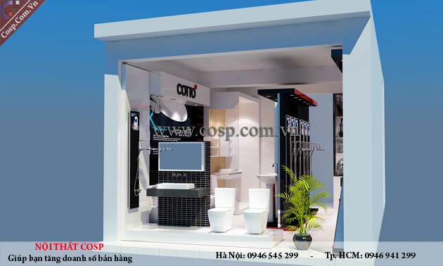 Thiết kế nội thất showroom thiết bị vệ sinh - Anh Long - Giải Phóng1